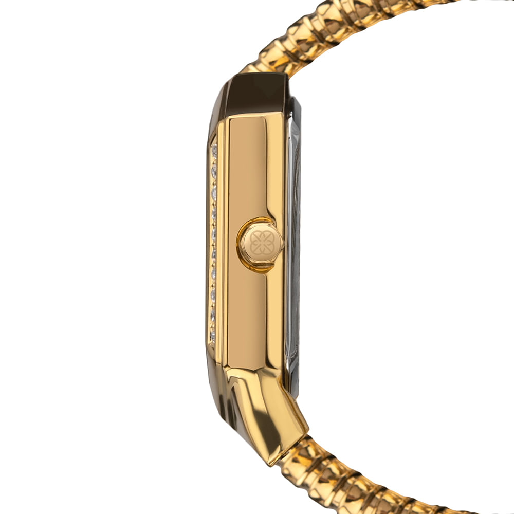 Relógio Euro Feminino Serpentes Dourado