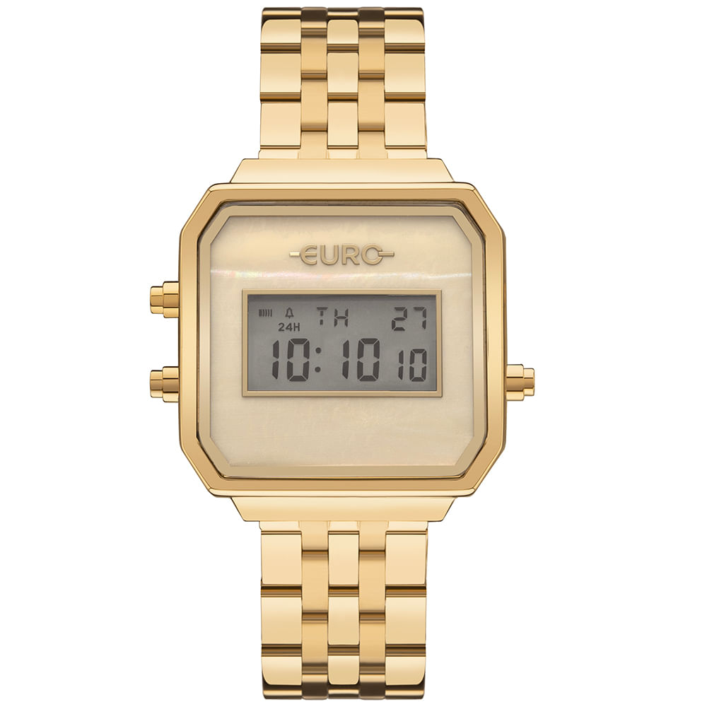 Relógio Euro Feminino Fashion Fit Glam Dourado