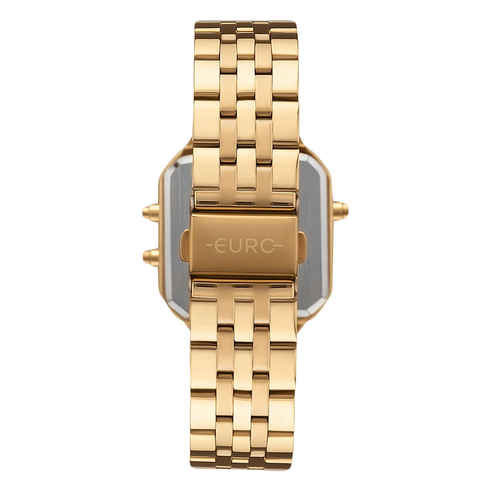 Relógio Euro Feminino Fashion Fit Glam Dourado