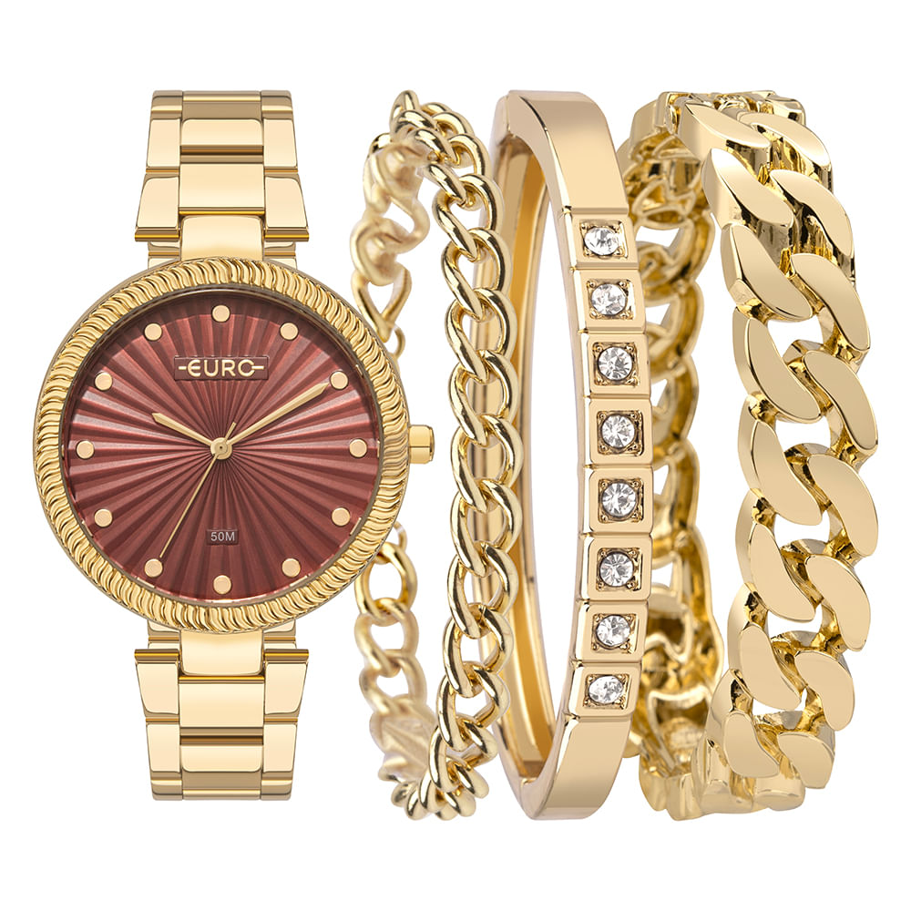 Kit Euro Feminino Soul Dourado