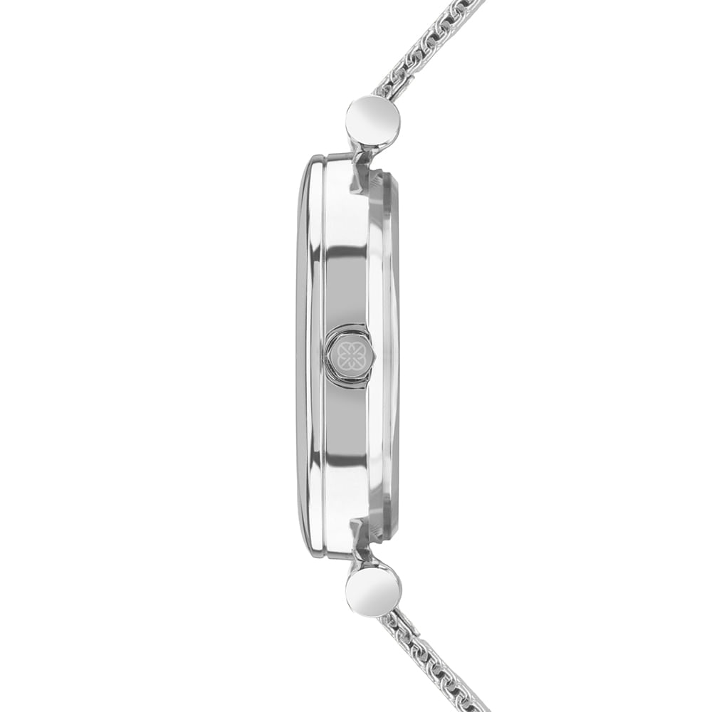 Relógio Euro Feminino Stones Prata