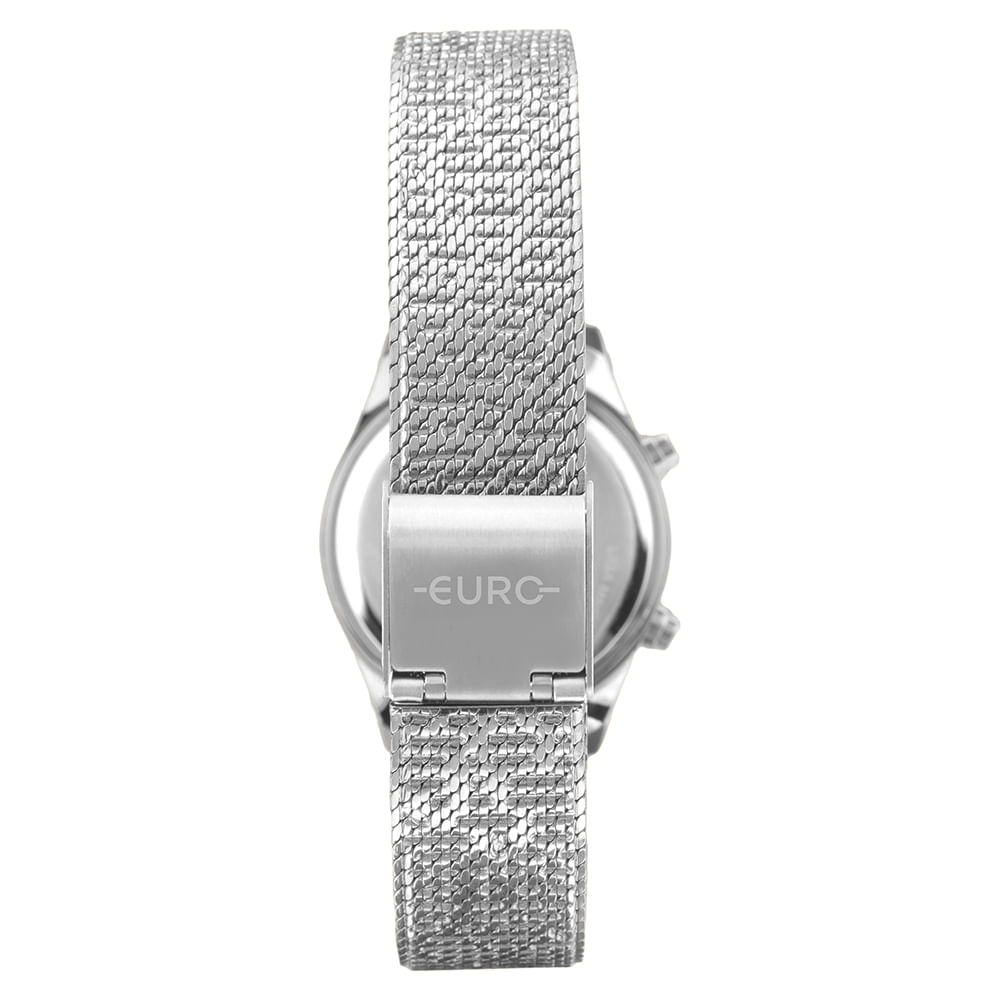 Relógio Euro Feminino Fashion Fit Reflexos Prata
