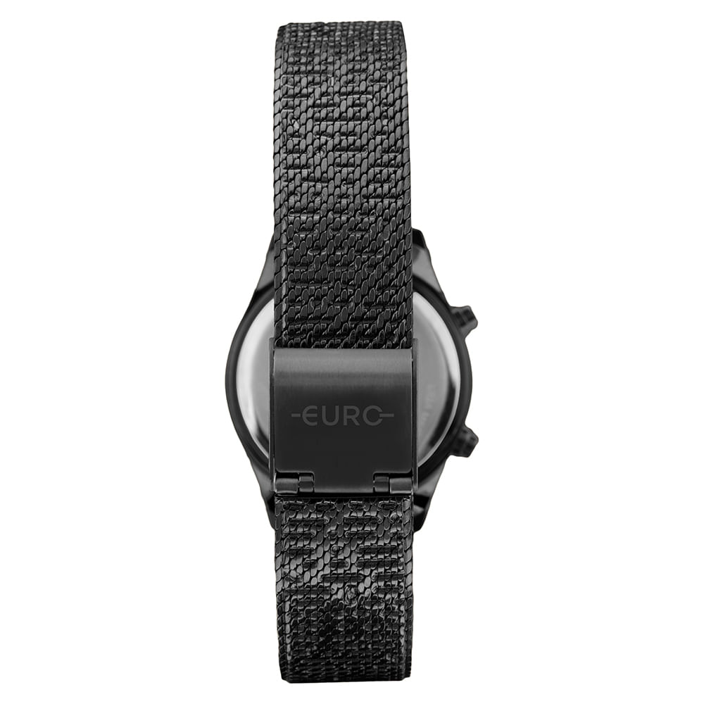 Relógio Euro Feminino Fashion Fit Reflexos Preto