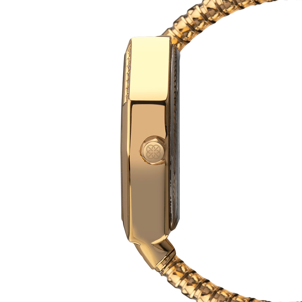Relógio Euro Feminino Serpentes Dourado