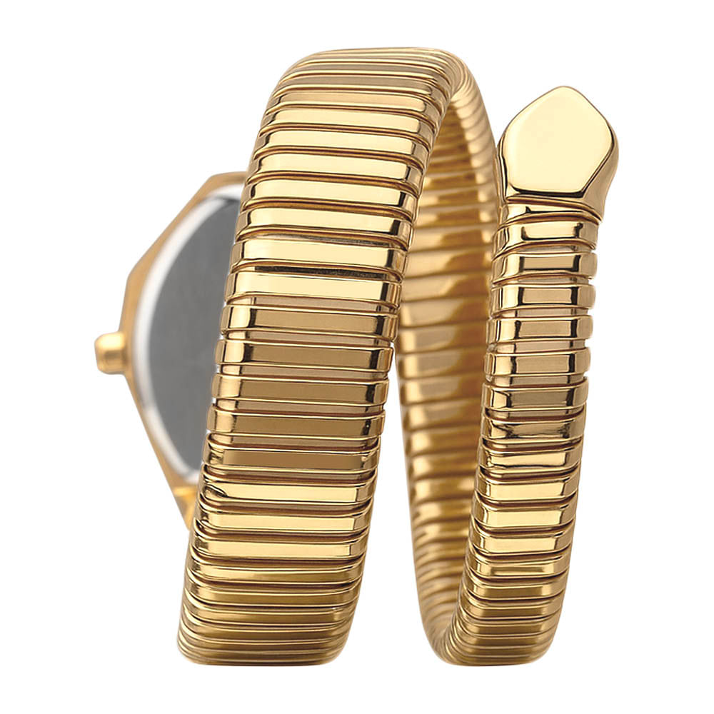 Relógio Euro Feminino Serpentes Dourado