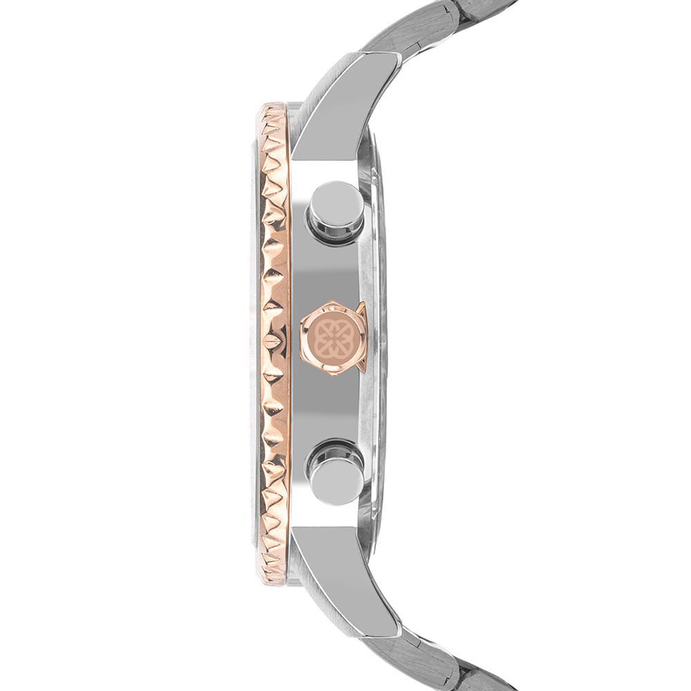 Relógio Euro Feminino Big Case Bicolor