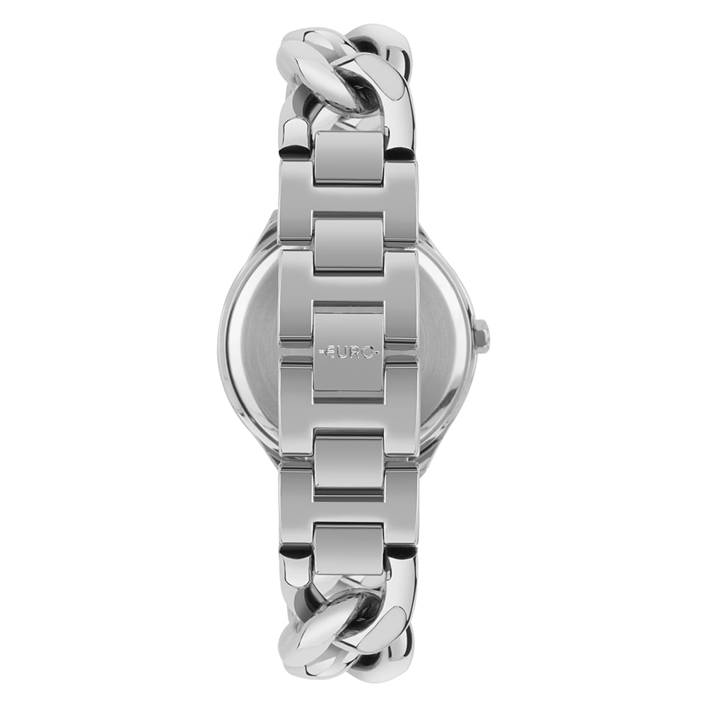 Relógio Euro Feminino Chains Prata
