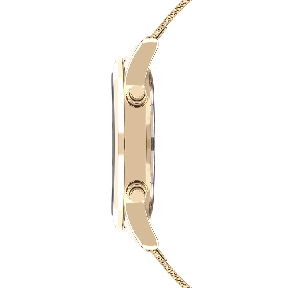 Relógio Euro Feminino Fashion Fit Reflexos Dourado