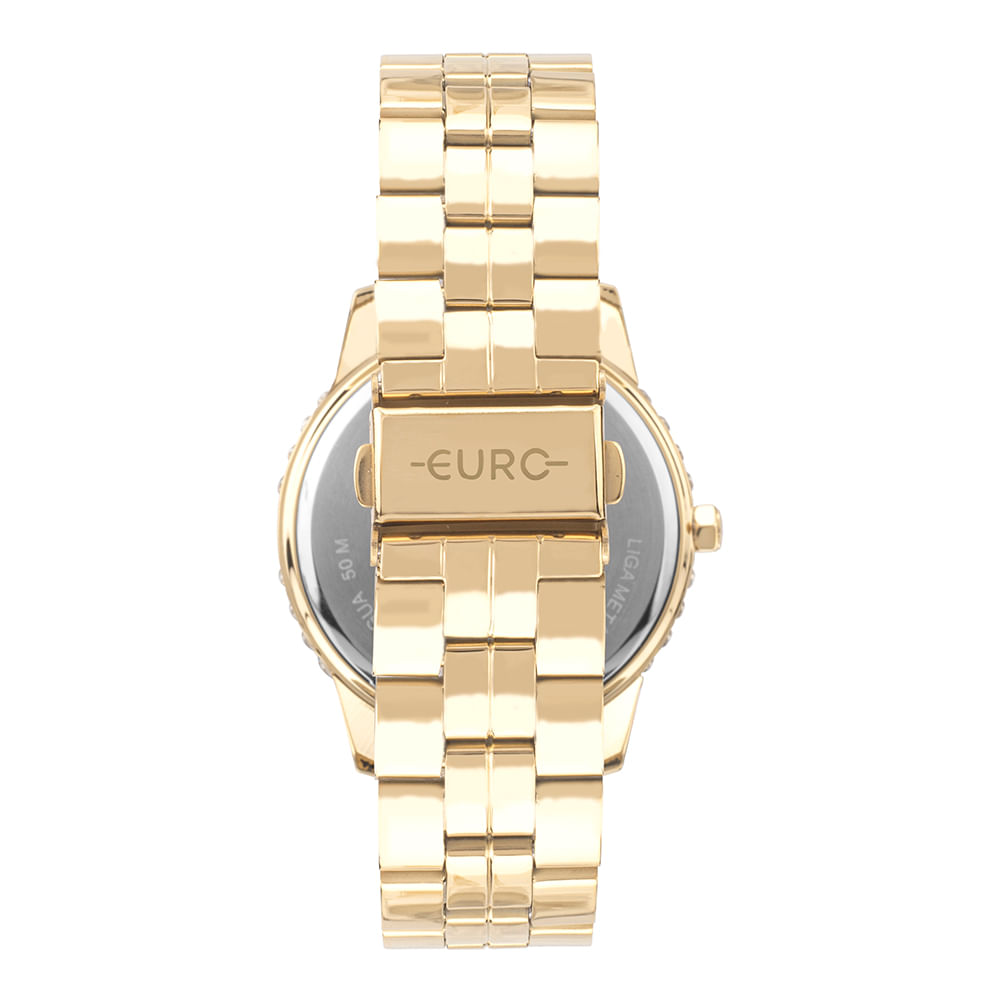 Relógio Euro Feminino Stones Dourado