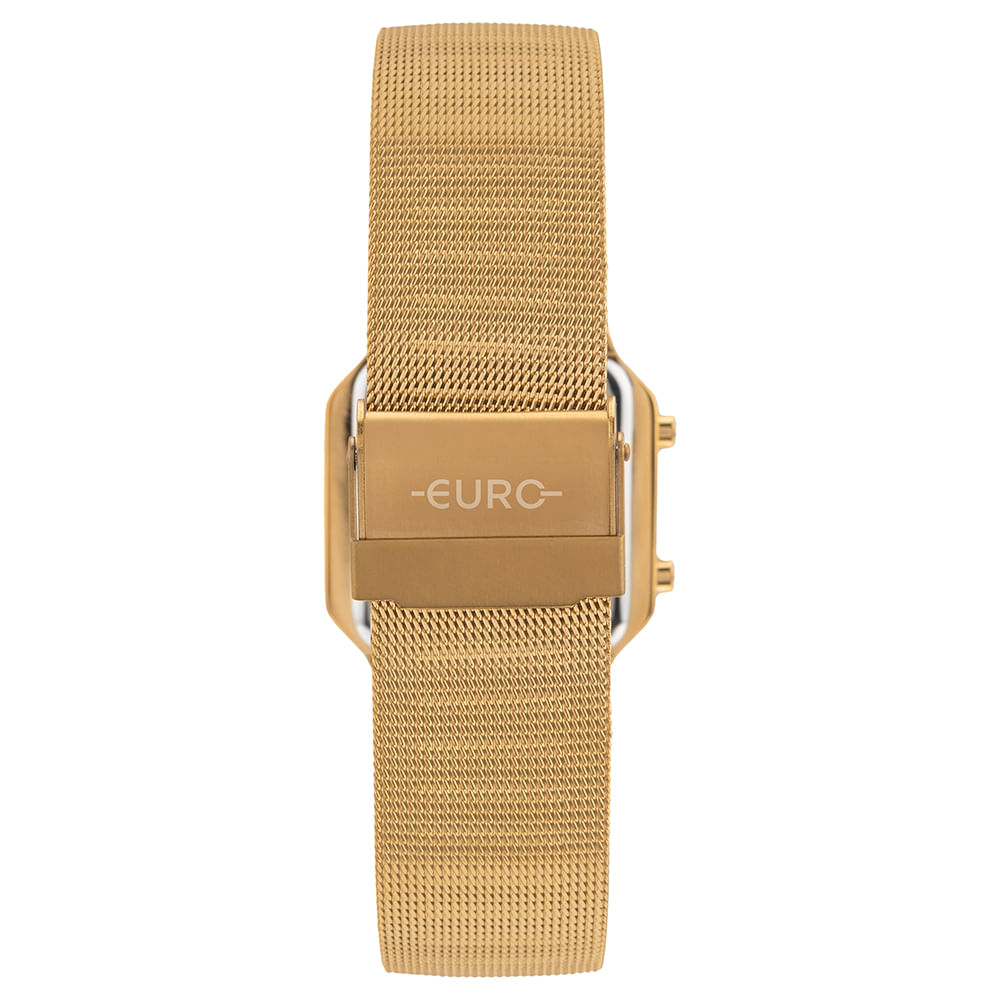 Relógio Euro Feminino Fashion Fit Glam Dourado