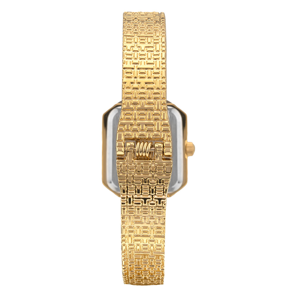 Relógio Euro Feminino Unique Bangle Dourado