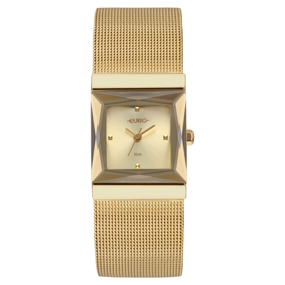 Relógio Euro Feminino Unique Dourado