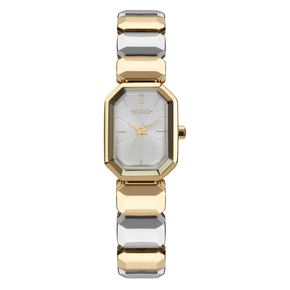 Relógio Euro Feminino Joia Lux Bicolor