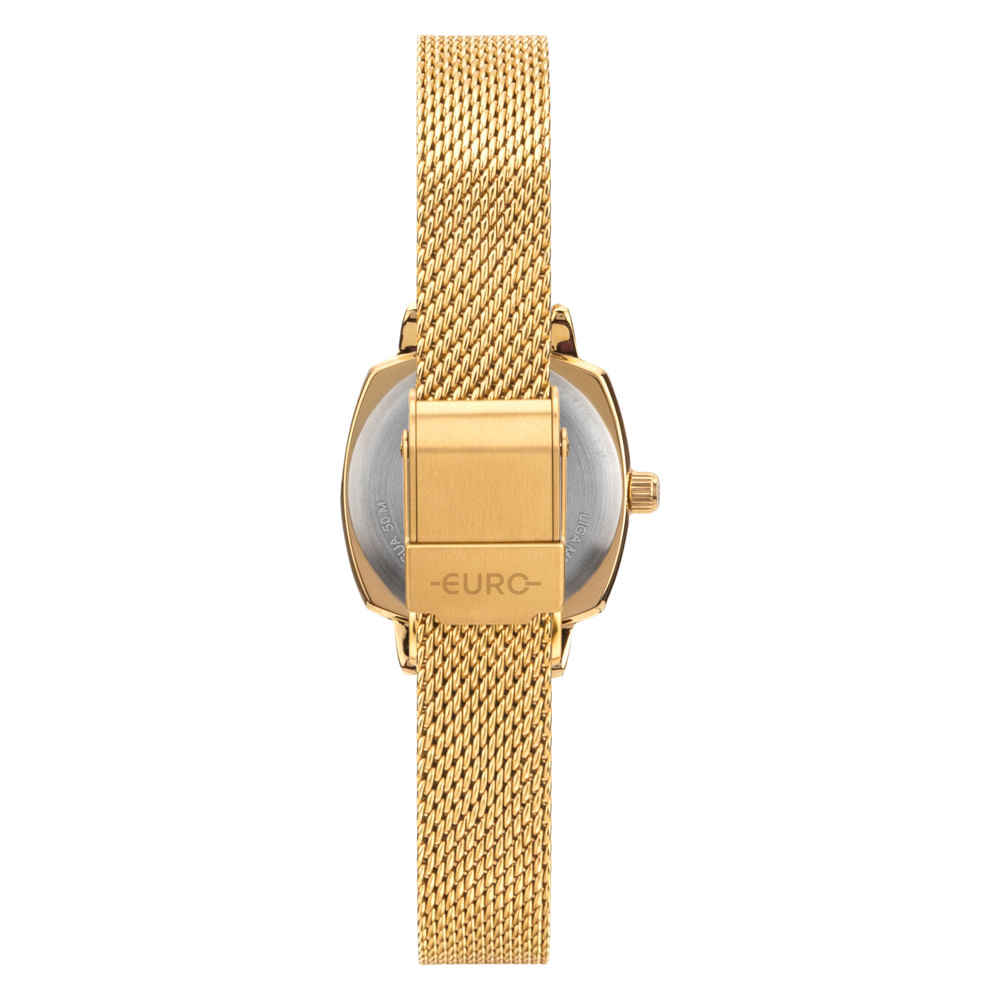 Relógio Euro Feminino Mini Dourado
