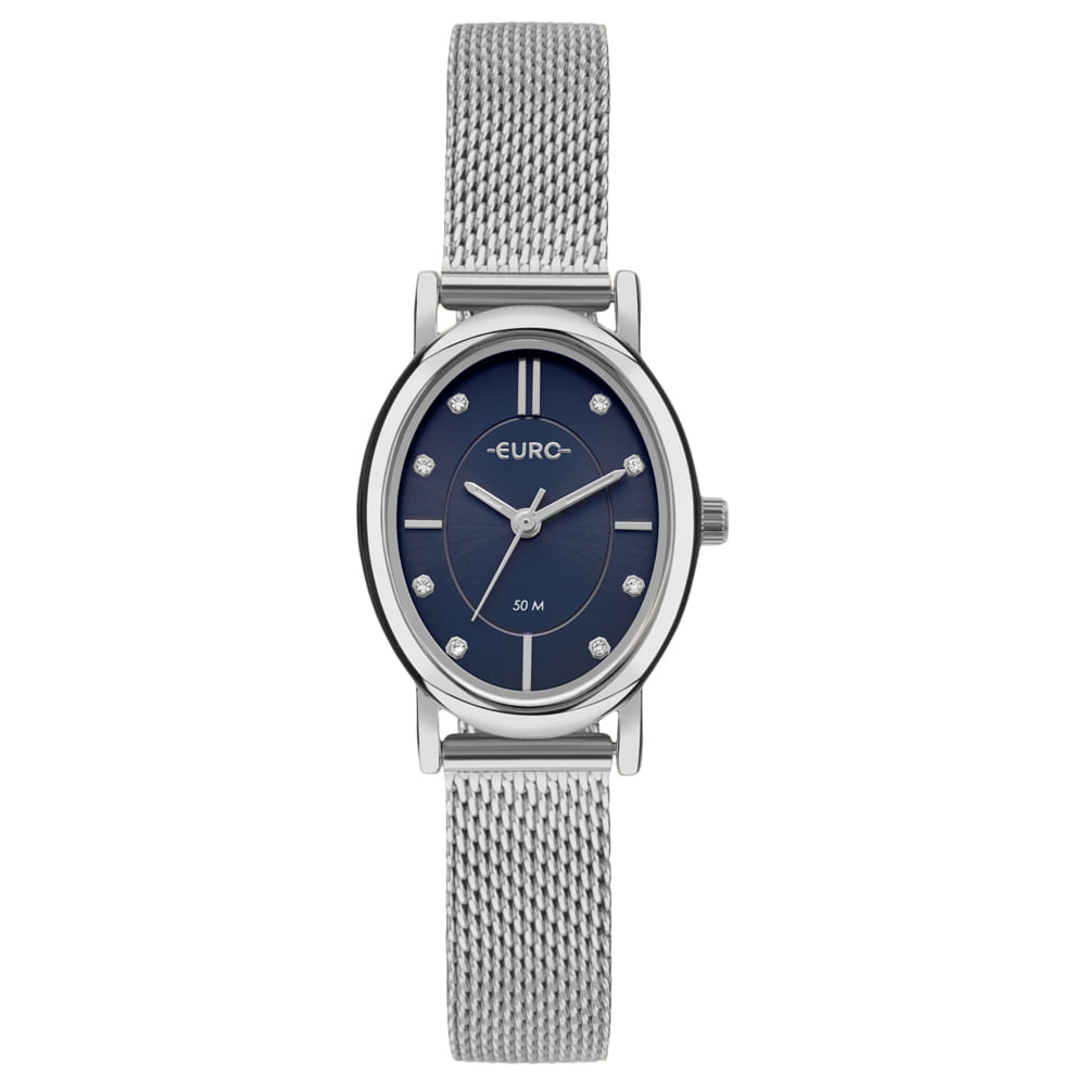 Relógio Euro Feminino Mini Prata