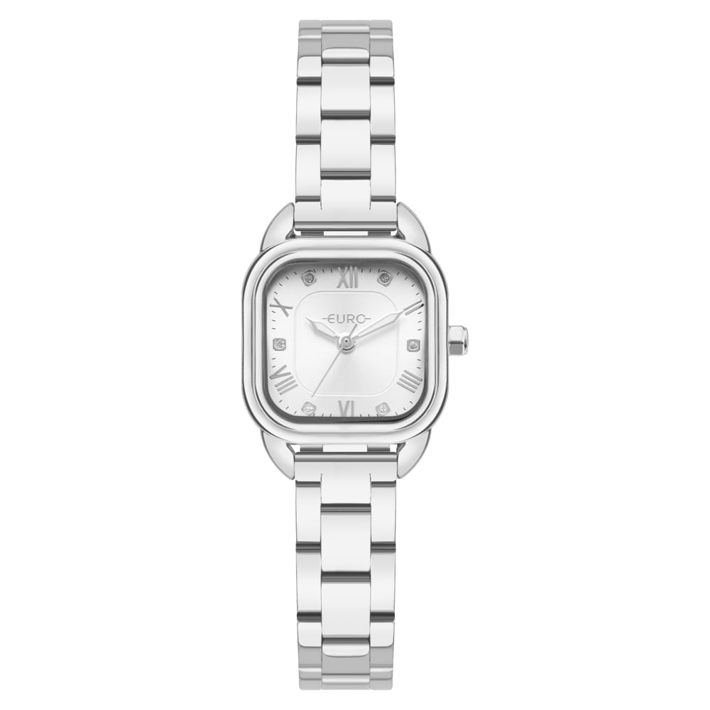 Relógio Euro Feminino Mini Prata