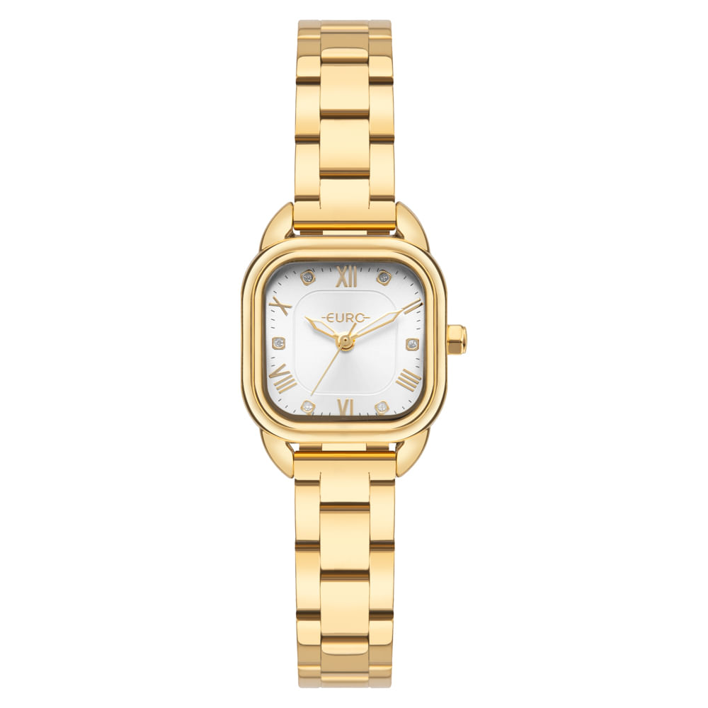 Relógio Euro Feminino Mini Dourado