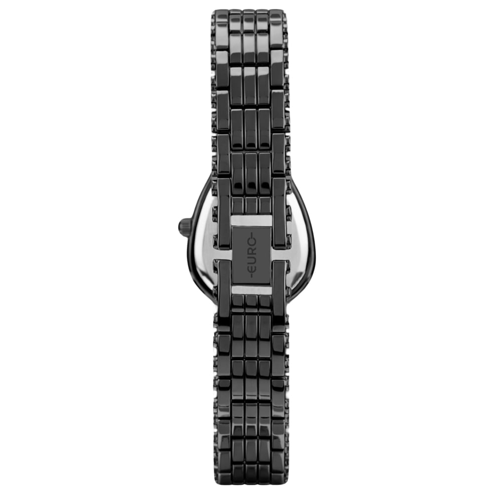 Relógio Euro Feminino Serpentes Preto