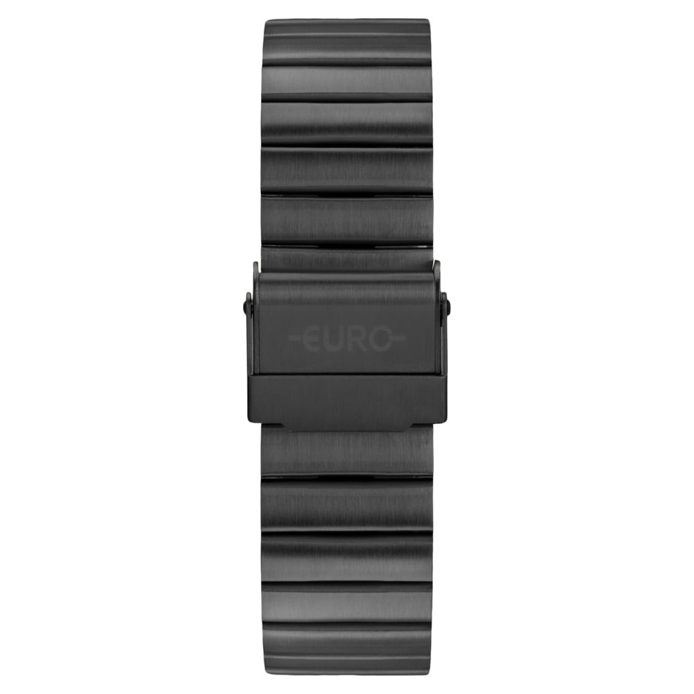 Relógio Euro Feminino Fashion Fit Glam Preto