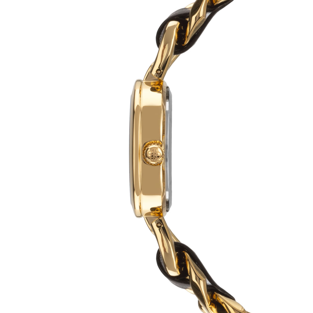 Relógio Euro Feminino Chains Dourado