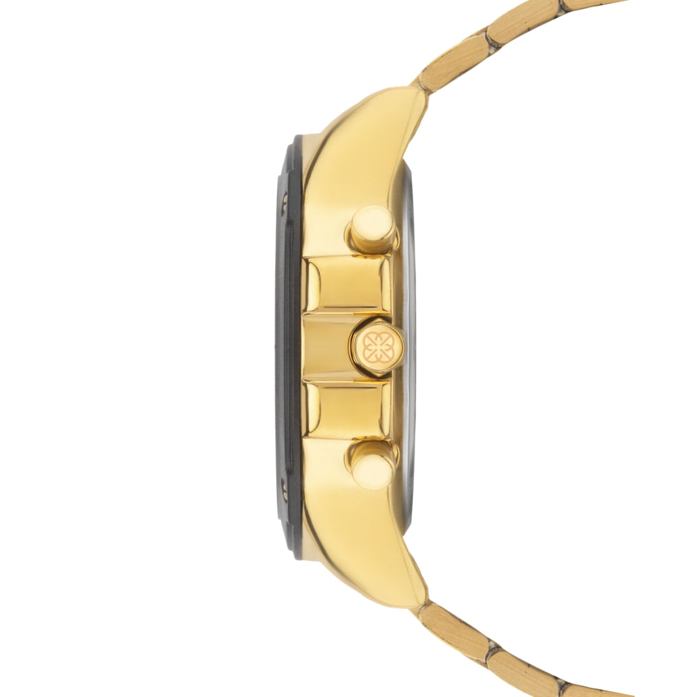 Relógio Euro Unissex Big Case Dourado