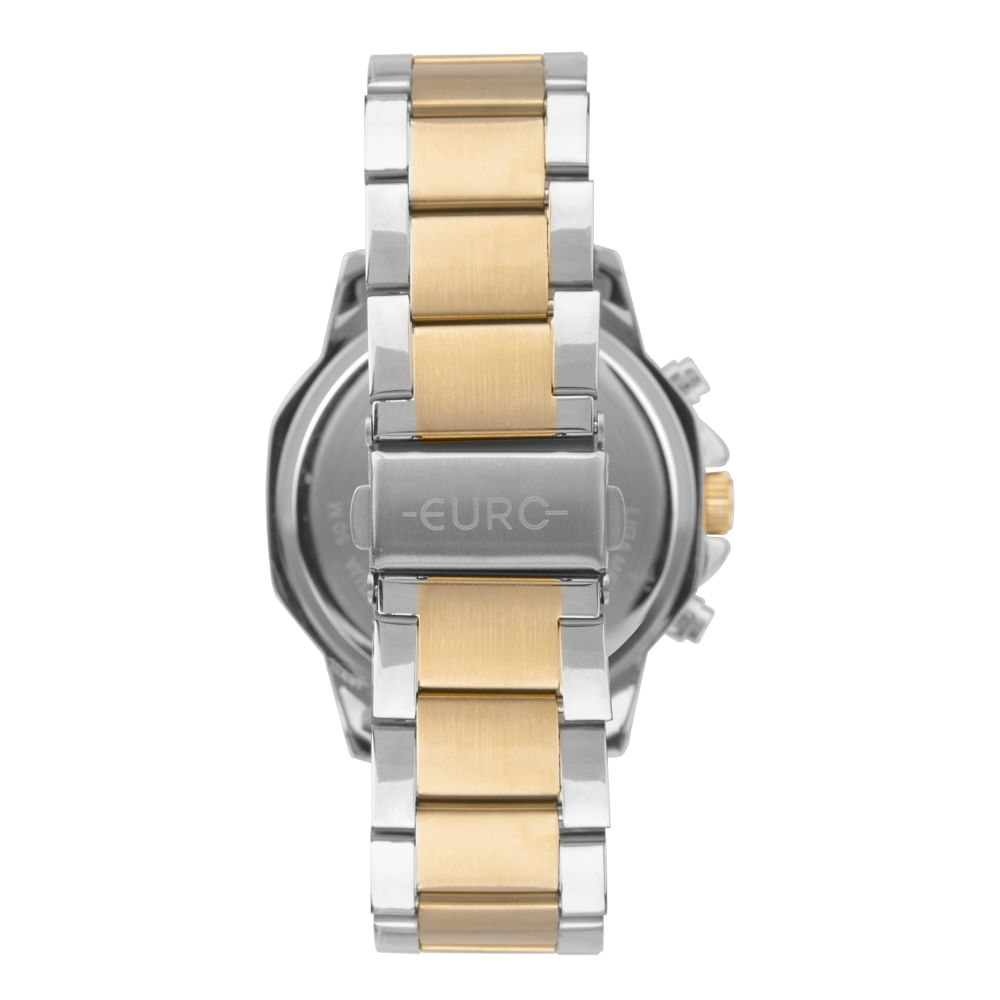 Relógio Euro Feminino Big Case Bicolor