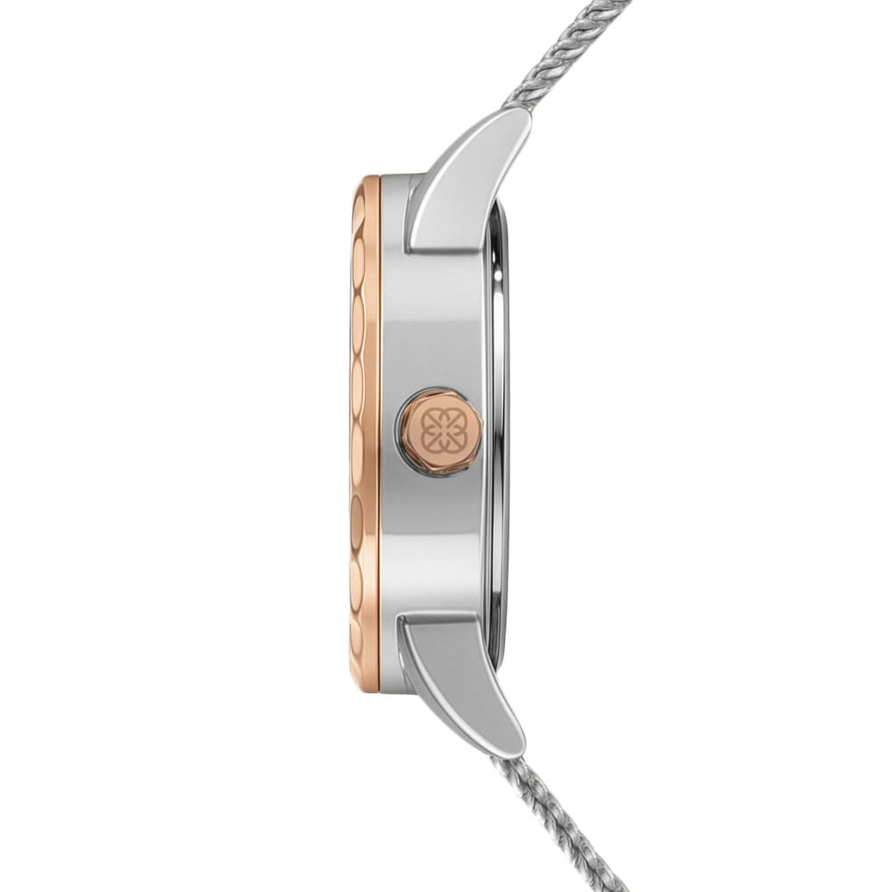 Relógio Euro Feminino Glitz Bicolor