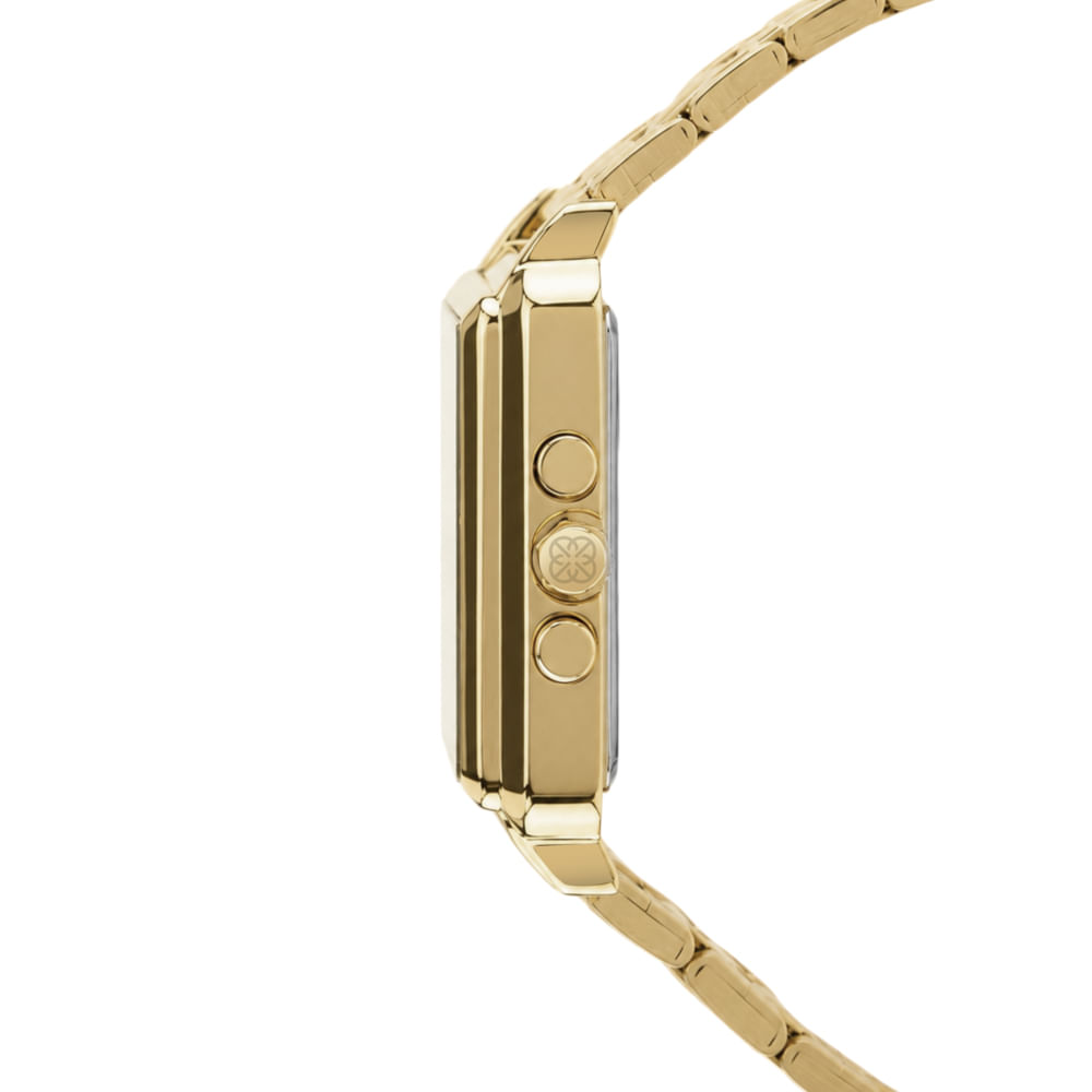 Relógio Euro Unissex Delux Dourado