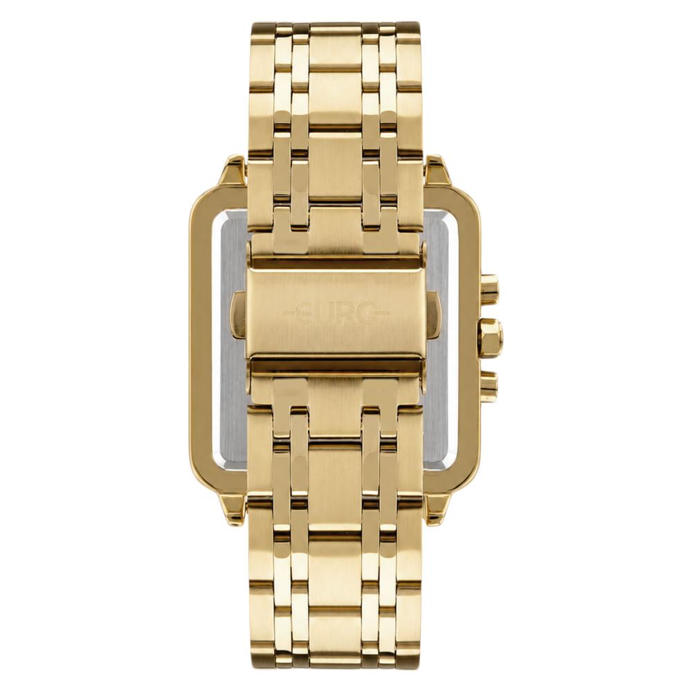 Relógio Euro Unissex Delux Dourado