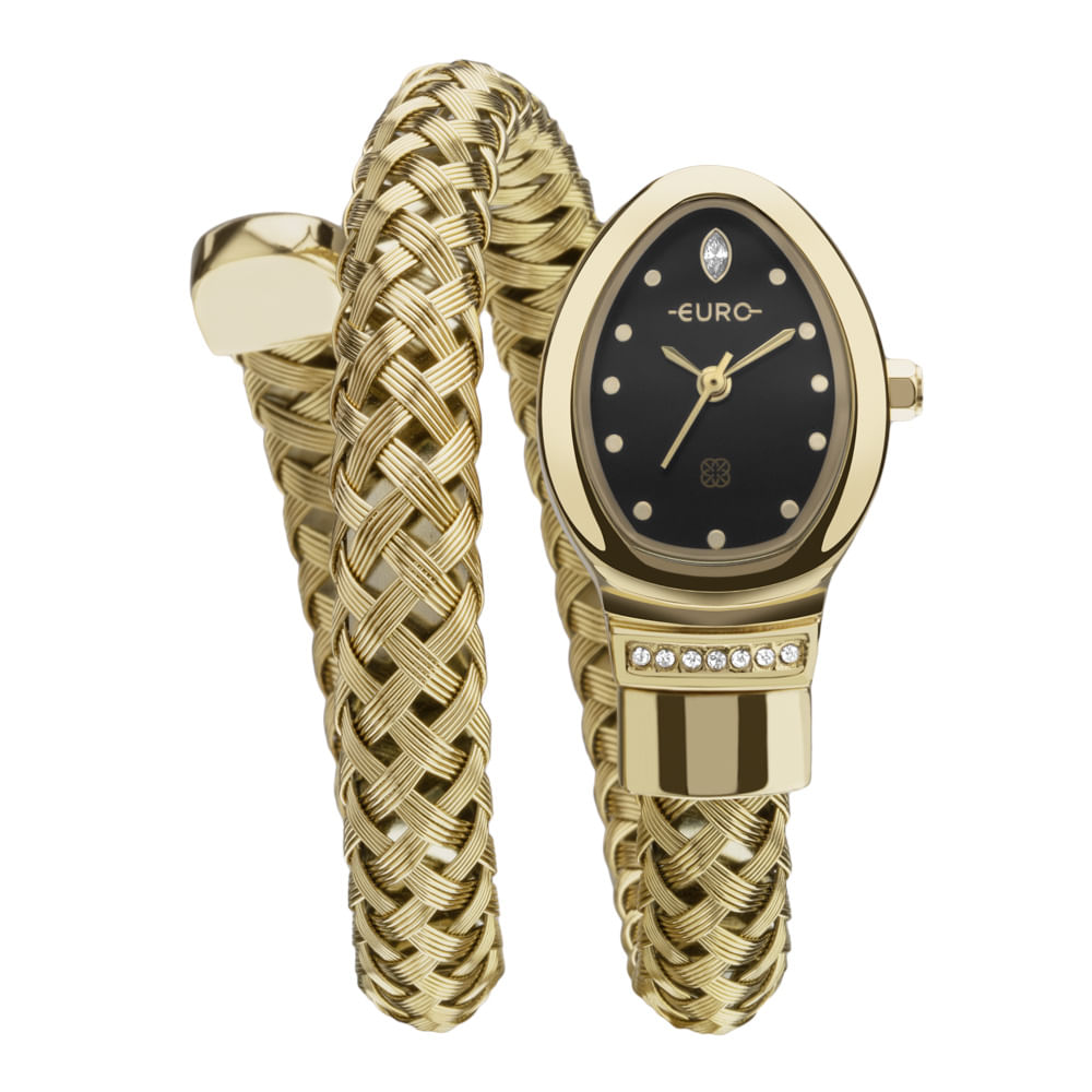 Relógio Euro Feminino Serpentes  Dourado - EU2035ZED/4P